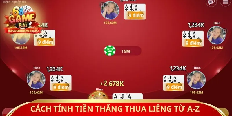 Cách tính tiền thắng thua Liêng từ A-Z